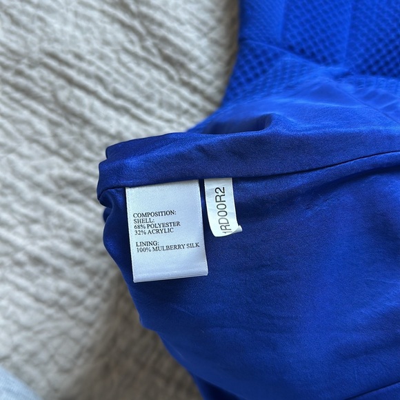 Shanghai Tang Royal Blue Quilted Dress US6 on tag - Picture 9 of 10